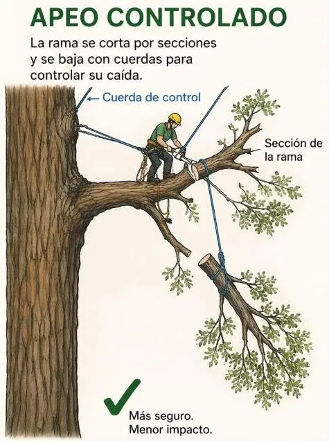 Servicio de apeo controlado